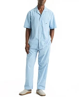 Nautica Men's Crafted Plaid Camp Sleep Pajama Shirt