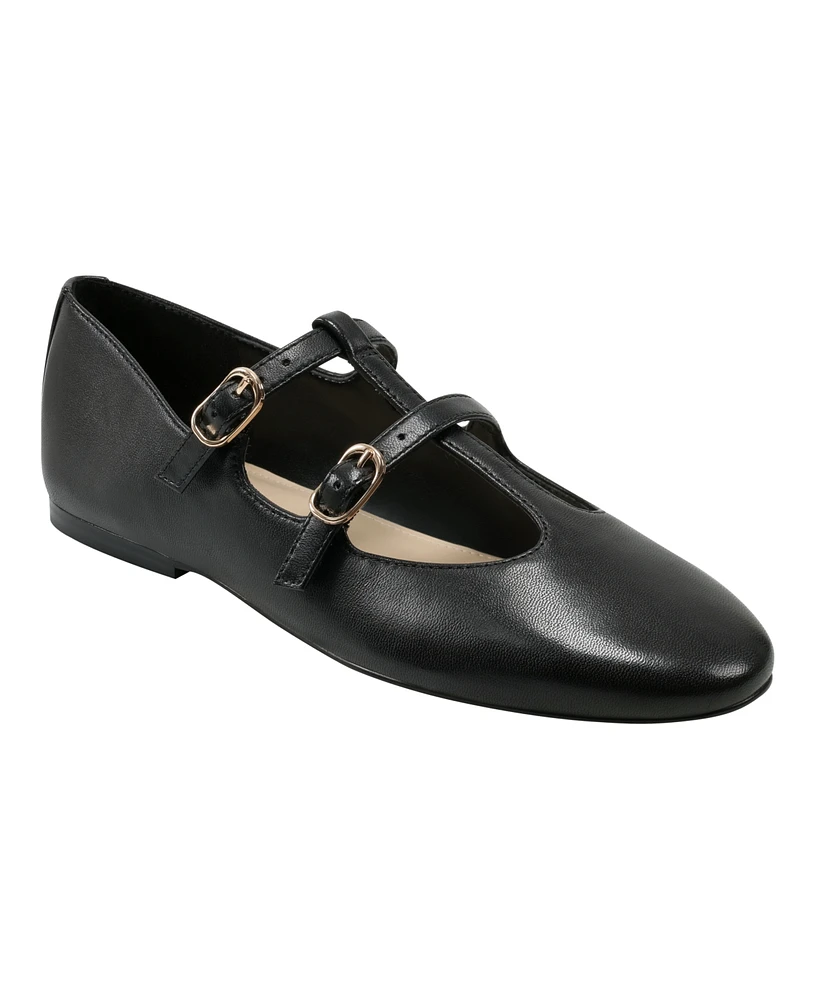 Marc Fisher Ltd Women's Evie Round Toe Dress Ballet Flats