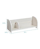 ECR4Kids Tabletop Book Display, Adjustable, Grey Wash