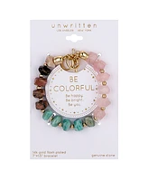 Unwritten Rose Quartz Amazonite Rhodonite Stone Bracelet