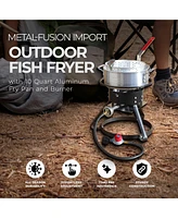 King Kooker Metal-Fusion Import Outdoor Fish Fryer with 10 Quart Aluminum Fry Pan and Burner