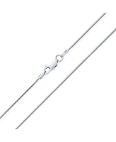 Bling Jewelry Flexible Strong 1.5MM .925 Sterling Silver Magic 8-Sided Snake Chain Necklace for Women