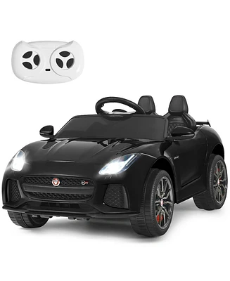 Costway 12V Jaguar F-Type Svr Licensed Kids Ride On Car Motorized Vehicle w/ MP3