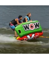 Wow Watersports 13-1010 Big Bazooka Steerable 1 to 4 Person Towable Tube, Green