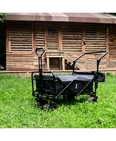 Collapsible Heavy Duty Beach Wagon Cart for Easy Transport