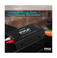 Pyle Pro Audio Phono Turntable Preamp with Ultra-Low Noise and 12-Volt Power Adapter