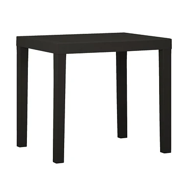 vidaXL Patio Table Anthracite 31.1"x25.6"x28.3" Plastic