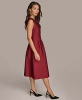 Donna Karan New York Women's Jacquard Midi Dress