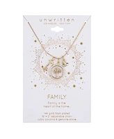 Unwritten Cubic Zirconia Family Tree Charm Pendant Necklace