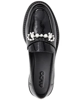 Aldo Women's Dinara Embellished Tweed Loafer Flats