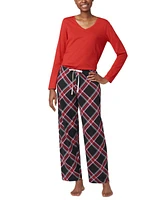 Hue Women's Perfect Plaid Mid-Rise Pajama Pants