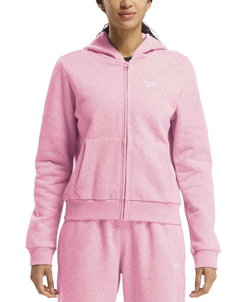 Reebok Women's Identity Fleece Zip-Front Hoodie