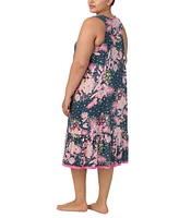 Ellen Tracy Plus Size Sleeveless Floral Nightgown