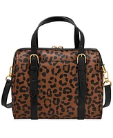 Fossil Carlie Leather Small Satchel Bag
