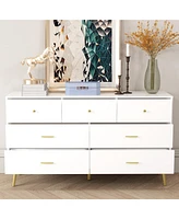 Homsee White Storage Cabinet with 7 Drawers