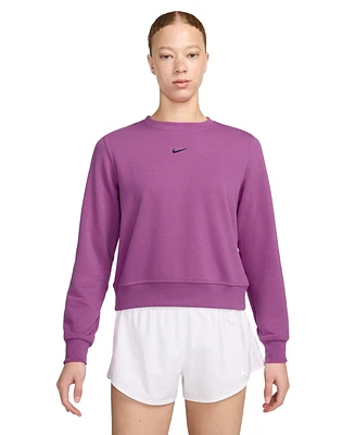 Nike Women's Dri-fit One Crewneck French Terry Sweatshirt