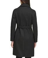 Kenneth Cole Women's Mixed Media Trench Coat