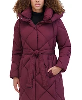 Kenneth Cole Women's Quilted Long Puffer Coat
