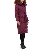 Kenneth Cole Women's Quilted Long Puffer Coat