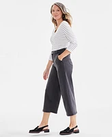 Style & Co Women's High-Rise Wide-Leg Crop Jeans, Created for Macy's