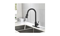 Single Handle High Arc Pull-Out Kitchen Faucet for Modern Kitchens