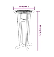 vidaXL Patio Bar Table 23.6"x41.3" Solid Wood Acacia