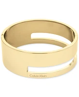 Calvin Klein Two-Tone Stainless Steel Geometric Bangle Bracelet