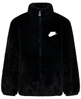 Nike Little Kids Neutral Artificial Fur Jacket