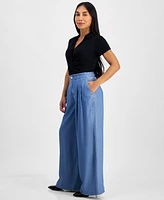 I.n.c. International Concepts Women's High-Rise Pleated Wide-Leg Pants, Created for Macy's