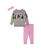 Andy & Evan Baby Girls Chenille Sweater Knit Pant Set