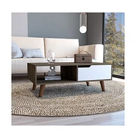 Depot E-Shop Kobe Coffee Table 2.0 , One Open Shelf, One Drawer