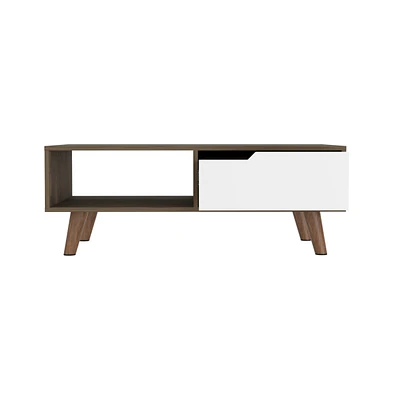 Depot E-Shop Kobe Coffee Table 2.0 , One Open Shelf, One Drawer