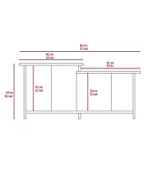 Depot E-Shop Leanna Leanna 3 Coffee Table, Lower Open Shelf