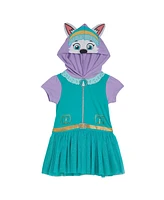 Paw Patrol Toddler Girls Hooded Cosplay T-Shirt Dress and Leggings Outfit Set