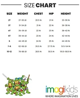 Teenage Mutant Ninja Turtles Birthday Drop Shoulder T-Shirt and Shorts Outfit Set Toddler to Big Kid Sizes (2T - 10-12)