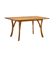 vidaXL Patio Table 59.1"x35.4"x29.5" Solid Acacia Wood