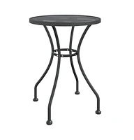 vidaXL Patio Table 23.6"x28.3" Expanded Metal Mesh Anthracite