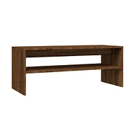 vidaXL Coffee Table Brown Oak 39.4"x15.7"x15.7" Engineered Wood