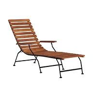 vidaXL Patio Deck Chair Solid Wood Acacia