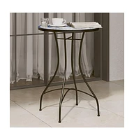 vidaXL Mosaic Bistro Table Blue and White 19.7"x27.6" Ceramic