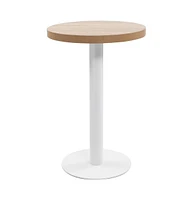 vidaXL Bistro Table Light Brown 19.7" Mdf