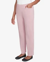 Alfred Dunner Women's Telluride Millennium Faux Fly Front Average Length Pants