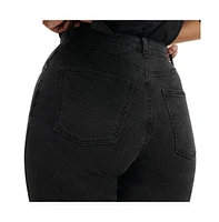 Cotton On Women's Curvy Stretch Straight Jean