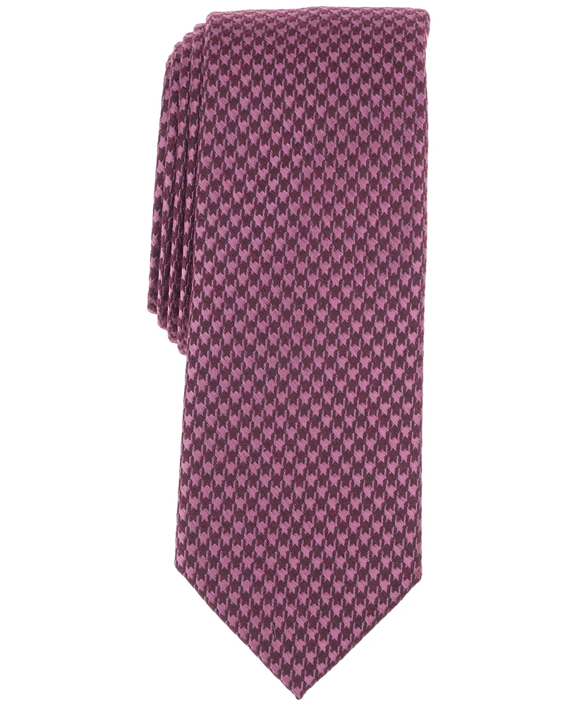 Bar Iii Men's Bay Houndstooth Tie, Created for Macy's