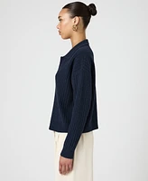 French Connection Women's Vhari Collared Long-Sleeve Sweater