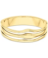 Calvin Klein Stainless Steel Wavy Triple-Row Bangle Bracelet