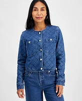 I.n.c. International Concepts Petite Quilted Button-Front Jacket, Created for Macy's