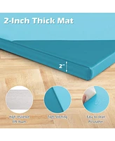 Givimo 10 Feet x 4 2 Inch Folding Exercise Mat with Hook and Loop Fasteners