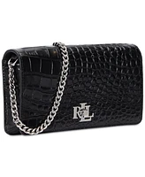 Lauren Ralph Embossed Crossbody Turn-Lock Tech Case