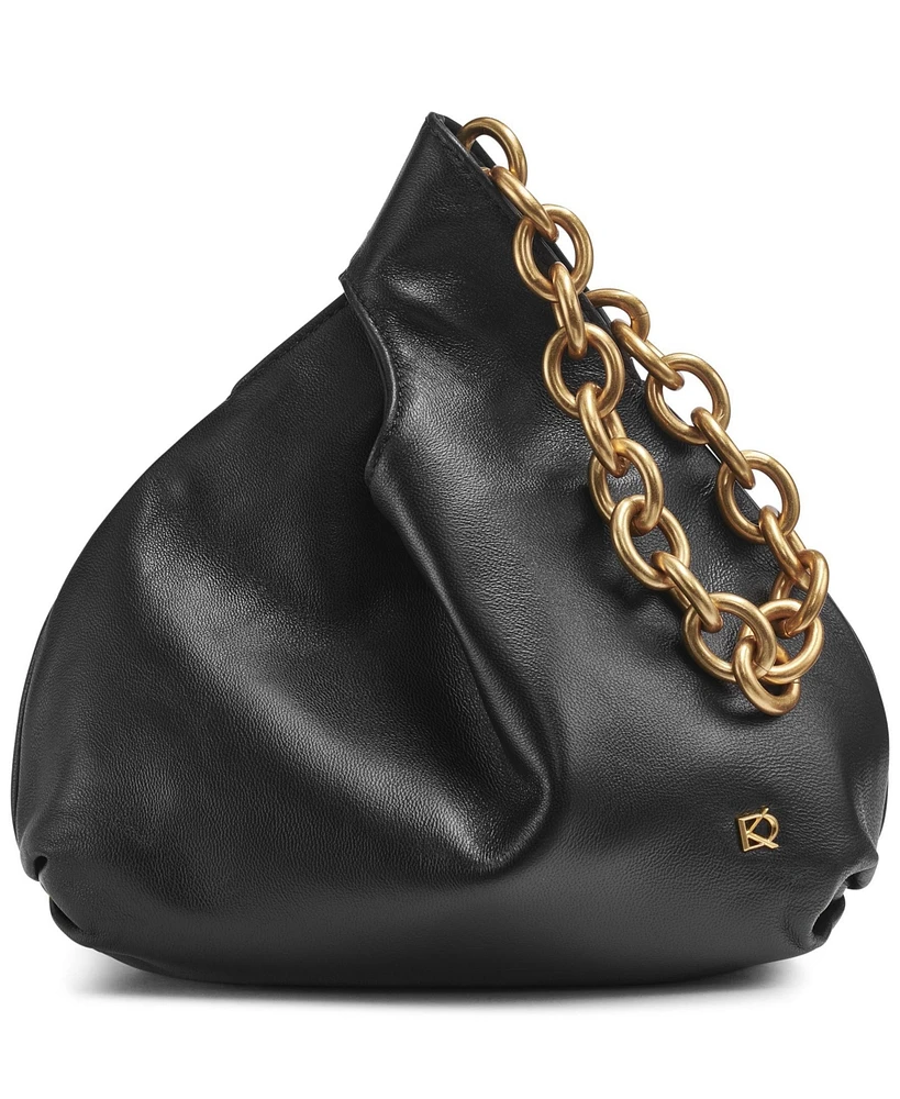 Donna Karan New York Lawrence Leather Wristlet with Chain Strap